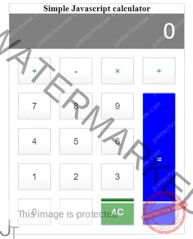 JavaScript Calculator Example