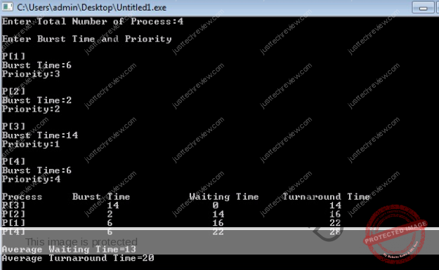 C/C++ Program for Priority Scheduling Algorithm