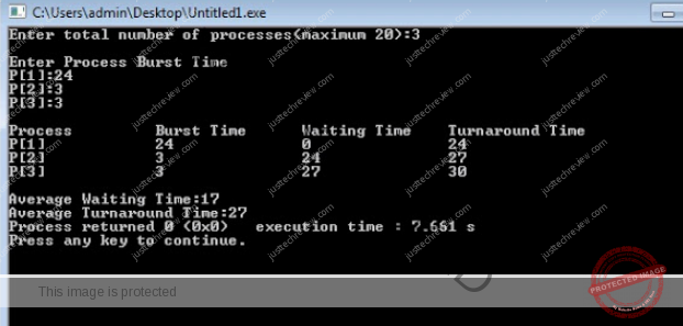 C/C++ Program for First Come First Served (FCFS) Scheduling Algorithm