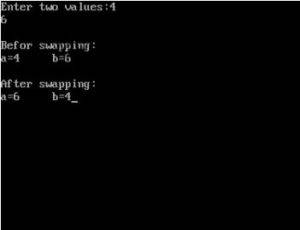 C++ program to swap values of two variables using pass by reference ...