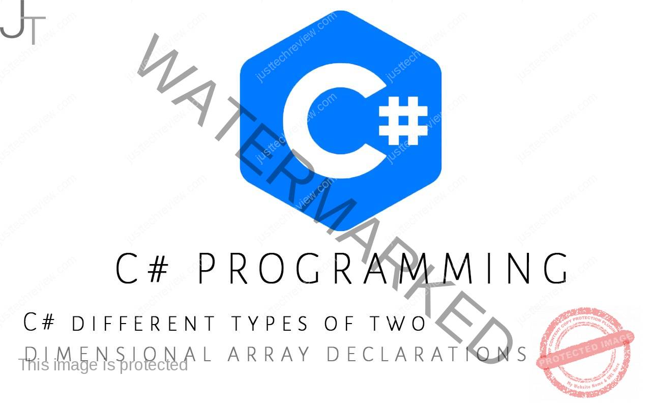 C# different types of two-dimensional array declarations