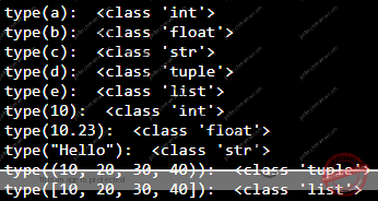 Determine the type of an object in Python