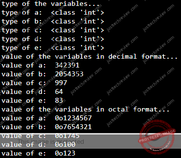 Create an integer variable by assigning octal value in Python