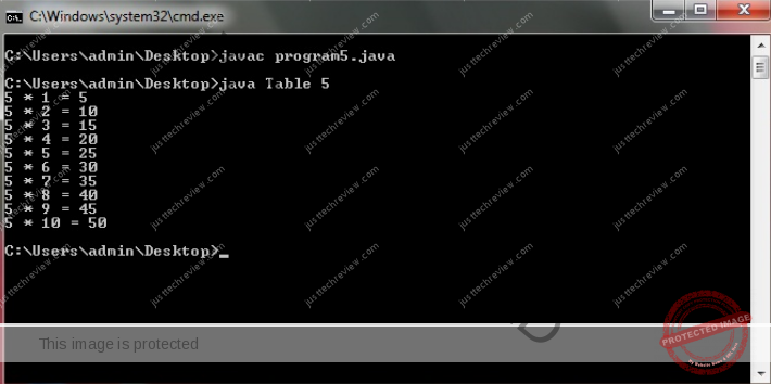 Java Program to Display Multiplication Table of Any Number