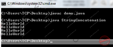Program for String Concatenation in Java