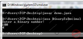 Program to Convert Binary to Decimal in Java