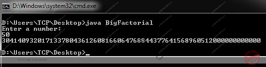 Factorial of Large Number in Java