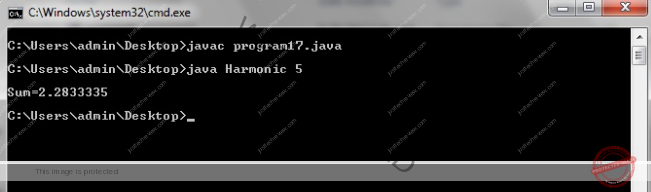 Java program to find sum of harmonic series