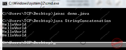 Program for String Concatenation in Java