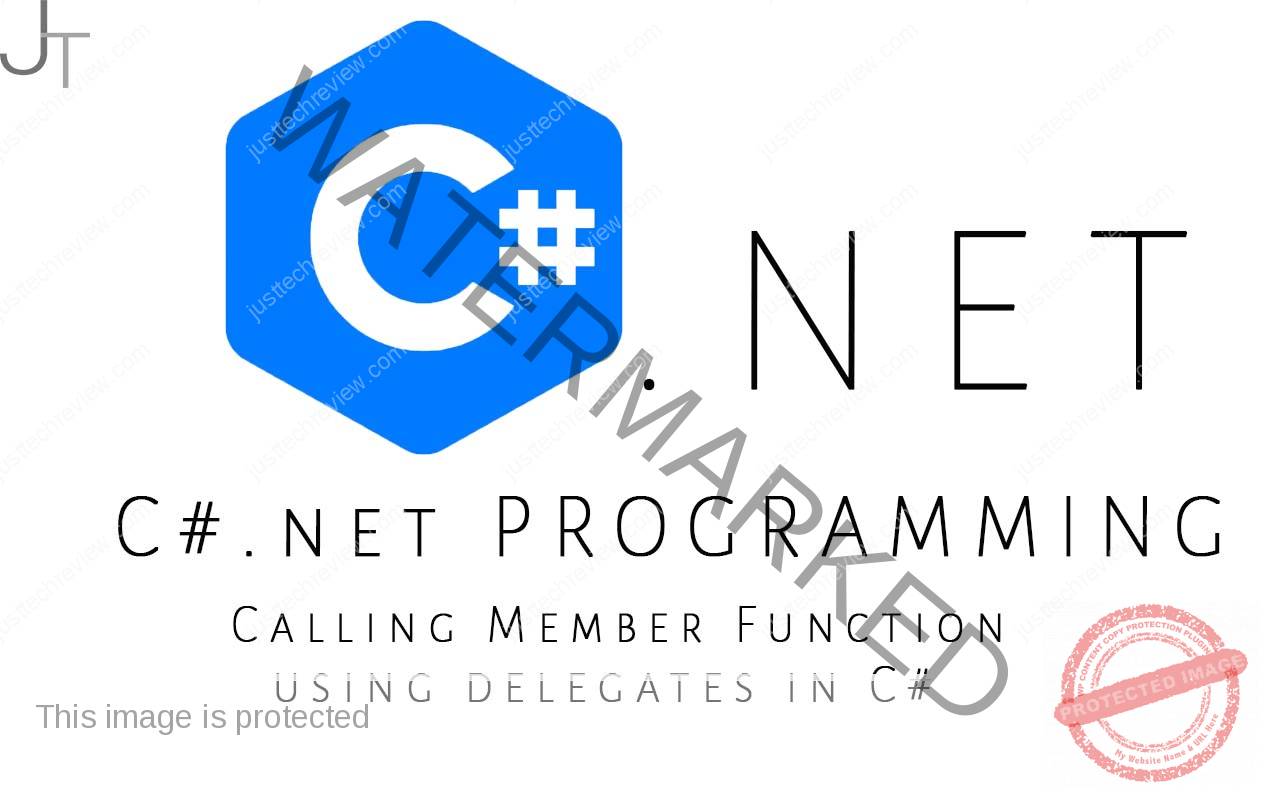 Calling Member Function using delegates in C#