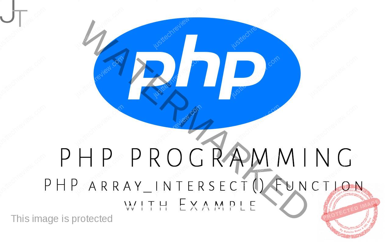 PHP array_intersect() Function with Example