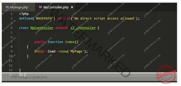 A simple MVC PHP CodeIgniter Example