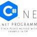 Stack.Peek() method with example in C#