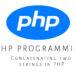 Concatenating two strings in PHP